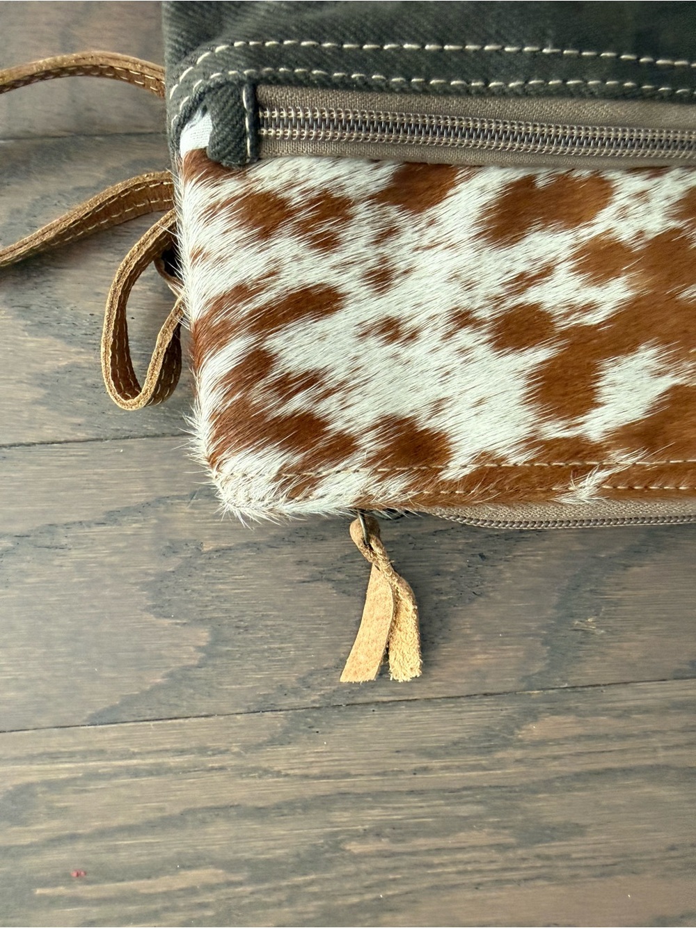 Myra Bag purse bag Cowhide Canvas Crossbody - Picture 12 of 16